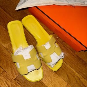 Hermes Lime Orans 39.5